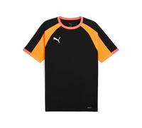 PUMA IndividualLIGAJersey Jr, T-Shirts Mixte Enfant, PUMA Black-Heat Fire,