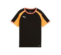 PUMA IndividualLIGAJersey Jr, T-Shirts Mixte Enfant, PUMA Black-Heat Fire,