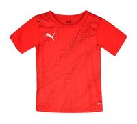 PUMA Individualrise Graphic Tee Jr T-Shirt, Rouge-Noir, 14 ans Mixte bébé 13-14 ans