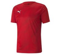 PUMA Individualrise Graphic Tee T-Shirt, Rouge-Noir, S Homme S