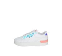 PUMA JADA Crystal Wings PS Basket, White-Peach Smoothie Black, 31 EU