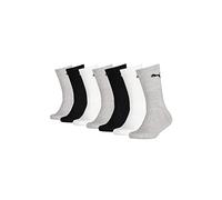 PUMA JUNIOR Lot de 7 paires de chaussettes de tennis et de sport pour filles et garçons Taille 27-38, 882 - Gris/blanc/noir, 35-38