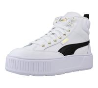 PUMA Women's Fashion Shoes KARMEN MID Trainers & Sneakers, PUMA WHITE-PUMA BLACK, 37