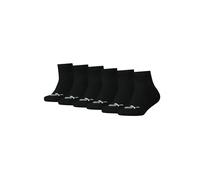 PUMA KIDS Lot de 6 paires de chaussettes quarter pour fille et garçon Taille 27-38, 200 - Noir., 27-30