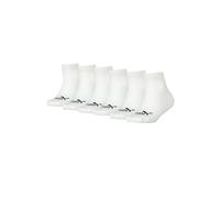 PUMA KIDS Lot de 6 paires de chaussettes quarter pour fille et garçon Taille 27-38, 300 - Blanc., 35-38
