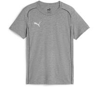 Puma Kids' Teamfinal Casuals Regular Fit T-Shirt Med Grey Hea 7-8 (S) Male