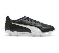 PUMA Chaussures de Football Unisexe King 20 Play FG/AG, Noir/Blanc/doré, 44 EU, Puma Black PUMA White PUMA Gold, 44 EU