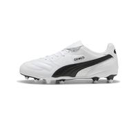 PUMA King Liga FG/AG Chaussures de Football Unisexe Blanc/Noir Pointure 43, Puma White Puma Black, 44 EU