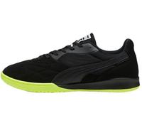 PUMA King Top Indoor Trainer Chaussures de football pour homme, Noir/noir/vert citron électrique, 40.5 EU