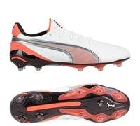 PUMA King Ultimate FG/AG Untamed - Blanc/Argenté/Rouge éclatant/Noir 40