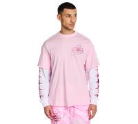 Puma LaFrance Homme - T-Shirts, Rose - Taille S - Jersey de coton Pink S