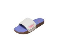 PUMA Leadcat 2.0 Palermo LTHR Sandales à enfiler unisexes, neige alpine, rose pur-lavande intense, pointure 45, Alpine Snow Gomme de lavande rose pure intense, 46 EU
