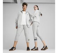 PUMA Legging 3/4 à logo N° 1 ESS Femme L, Light Gray Heather