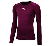PUMA Liga Baselayer Tee Ls T-Shirt Homme (Lot de 1), Rouge, UK XL(56/58 EU)