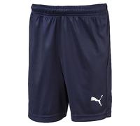 PUMA Mixte enfant Liga Core Jr Short de jogging, Blanc (Peacoat/Puma Blanc), 164 EU