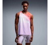 Puma Lightspeed Ultraweave Graphic Maillot de course Hommes - gris clair, orange, Taille M