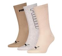 PUMA Logo en Maille en Coton recyclé Chaussettes, Combo Neutre, 39-42 (Lot de 3) Mixte