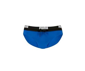 PUMA Logo, Slip de Bain pour des Hommes, Vivid Blue,