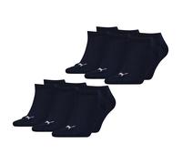 PUMA Lot 6 Paires Chaussettes Footies Unisex Coton Sans Motif Noir