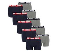 Puma Boxers Basic Homme – Lot de 2 – Bleu/Gris mélangé – Taille L