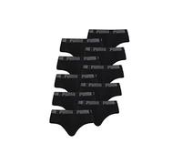 PUMA Lot de 10 slips basiques pour homme, 10 x noir, L