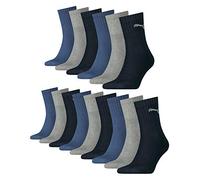 Puma Lot de 15 paires de chaussettes de sport courtes Crew Unisexe Taille 35-49 - Multicolore - 43