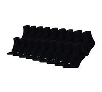 Puma Lot De 18 Chaussettes Quart Unisex, Logo, Noir/Gris/Blanc