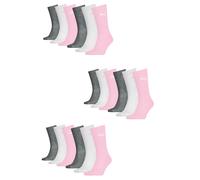 Puma Lot De 18 Paires Chaussettes De Tennis Junior En Coton Mélangé, Rose 8564