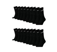 PUMA Lot de 18 paires de chaussettes de sport classiques 75 % coton 35-38 39-42 43-46 47-49 Noir/blanc/gris/bleu