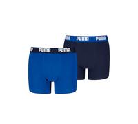 PUMA Lot de 2 Boxers Basiques Everyday pour garçon, Bleu Marine/Bleu, 158-164