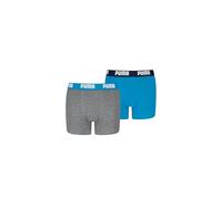 PUMA Everyday Basic Boxer, Gris/Bleu, 158-164 (Lot de 2) Garçon
