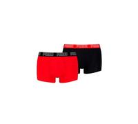 PUMA Lot de 2 Boxers Courts Basic Homme M, Red/Black White