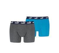 PUMA Lot de 2 Boxers Elements pour Homme, Bleu Combo, M