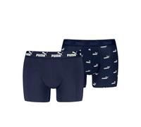 PUMA Lot de 2 Boxers Elements pour Homme, Bleu Marine, M