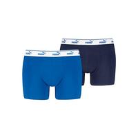 PUMA Lot de 2 Boxers Elements pour Homme, Bleu Marine, XL