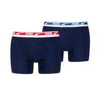 PUMA Lot de 2 Boxers Everyday Multi Logo pour Homme, Bleu Marine, XXL