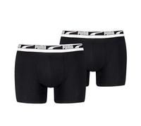 PUMA Lot de 2 Boxers Everyday Multi Logo pour Homme, Noir/Noir, XXL