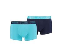 PUMA Lot de 2 Boxers pour Homme, Aqua/Bleu, S