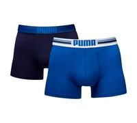 Puma Lot de 2 Boxers pour Homme, Bleu véritable, S