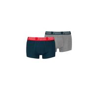 PUMA Lot de 2 Boxers pour Homme et Homme - Couleur : Bleu Marine/Gris mélangé - Taille : XL, Bleu Marine, XL