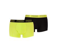 PUMA Lot de 2 Boxers pour Homme, Noir et Jaune, S