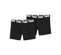 PUMA Lot de 2 Boxers Stretch pour Homme - Confortables et Extensibles, 001 Noir/Noir, XL