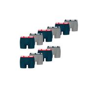 PUMA Lot de 2 Boxers Stretch pour Homme - Confortables et Extensibles, Bleu Marine/Gris Mélangé, XXL