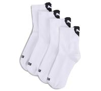 PUMA Coton recyclé avec Logo en Forme de cœur Chaussettes, Blanc/Noir, 35-38 (Lot de 2) Femmes