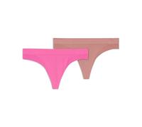 Puma Lot de 2 Strings pour Femme, Rose poussiéreux/Rose, XXL