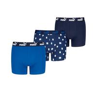 PUMA Lot de 3 Boxers pour garçon Elements, Bleu Combo, 122-128