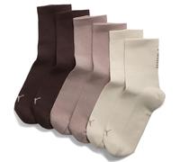 PUMA Lot de 3 paires de chaussettes basses Unisexe 43/46, Beige Combo