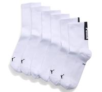 PUMA Lot de 3 paires de chaussettes basses Unisexe 43/46, White/Black