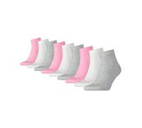 PUMA Lot de 3 paires de chaussettes de sport basses unisexes à rayures