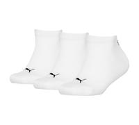 PUMA Lot de 3 paires de chaussettes de sport unisexes pour enfant, Blanc., 35-38